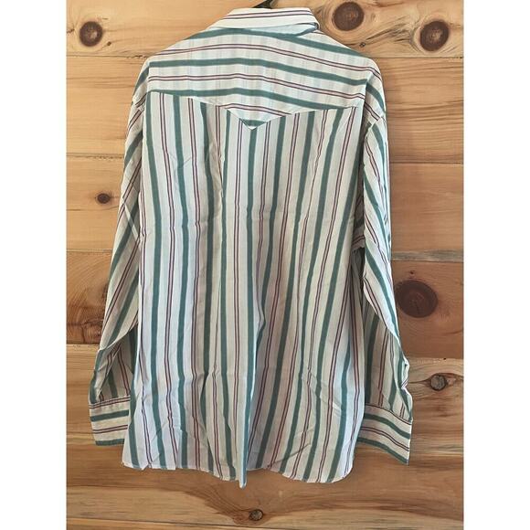 Vintage Wrangler Pearl Snap Shirt XXL Cowboy Western - Picture 4 of 6